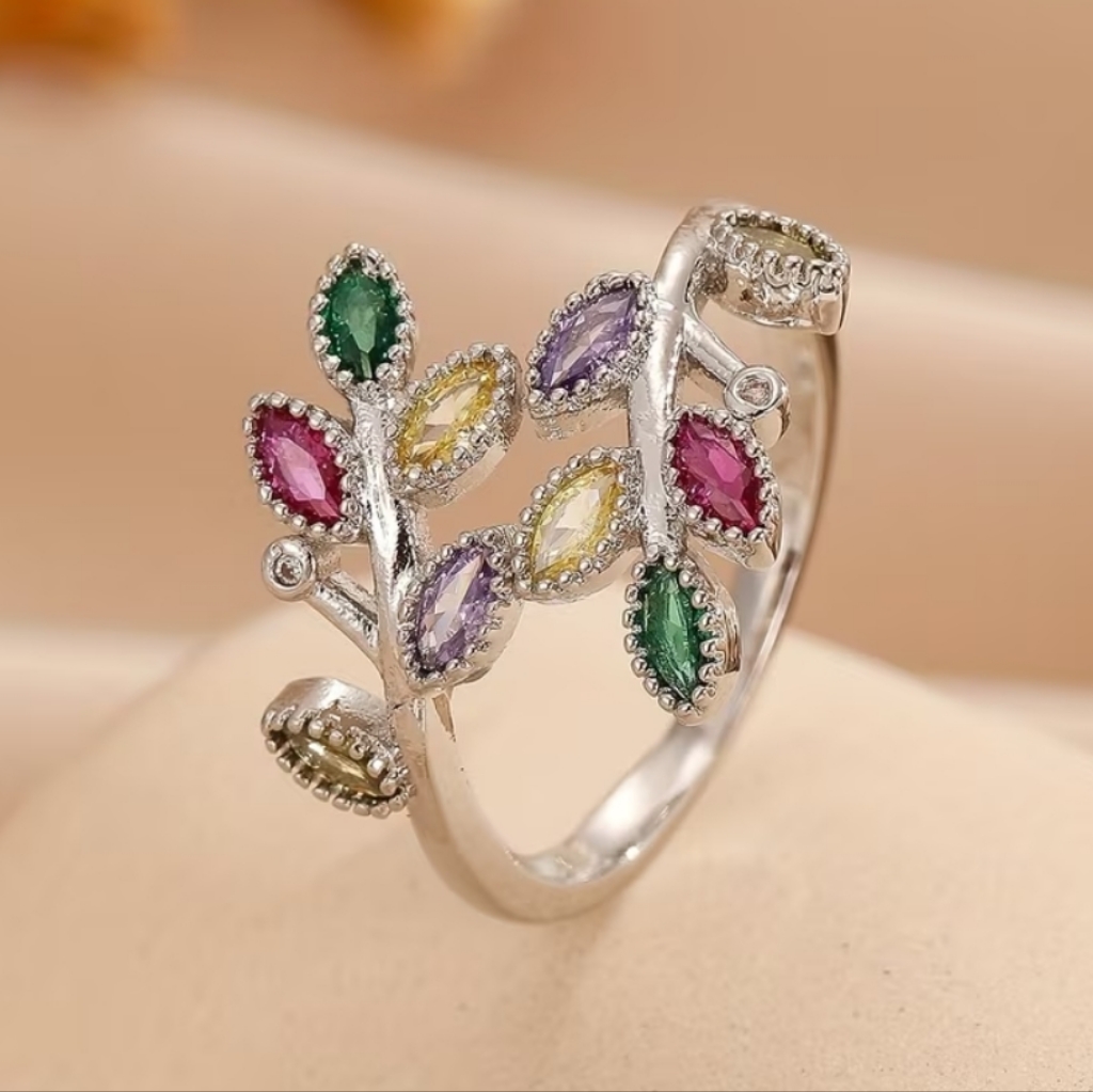 Open Leaf Ring
